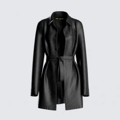 FINESSE Kylie Leather Jacket Outerwear