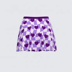 FINESSE Kristi Eat Your Heart Out Skirt