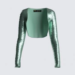 FINESSE Tops Millie Sequin Shrug