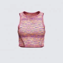 FINESSE Tops Kristi Kaleidoscopic Top