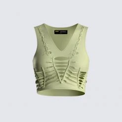 FINESSE Easton Twisted Top Tops