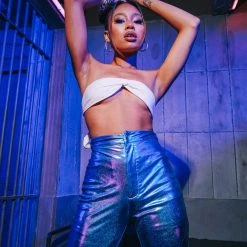 FINESSE Bottoms Mika Metallic Pant