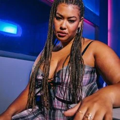 FINESSE Angel Plaid Pleated Skirt Bottoms 15 FINESSE Angel Plaid Pleated Skirt Bottoms