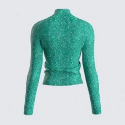 FINESSE Tops Dionne Sequin Knit Top